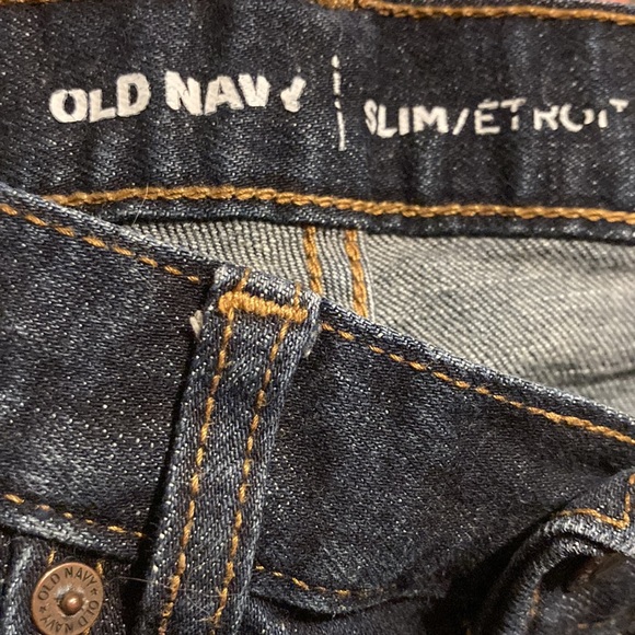 OLD NAVY💫 Mens Dark Denim Slim Fit Straight Leg Jeans - Picture 7 of 8